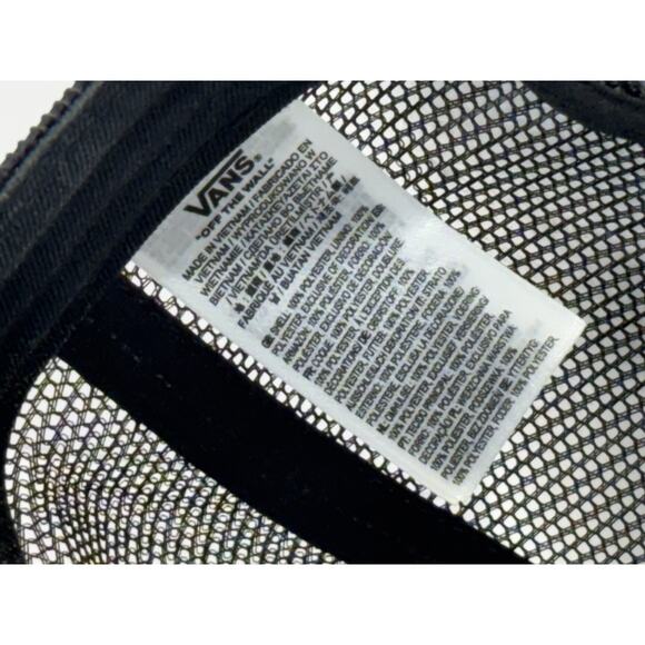 Vans Skeleton Flamingo Patch Trucker Hat Black White Mesh Snapback - Picture 8 of 8